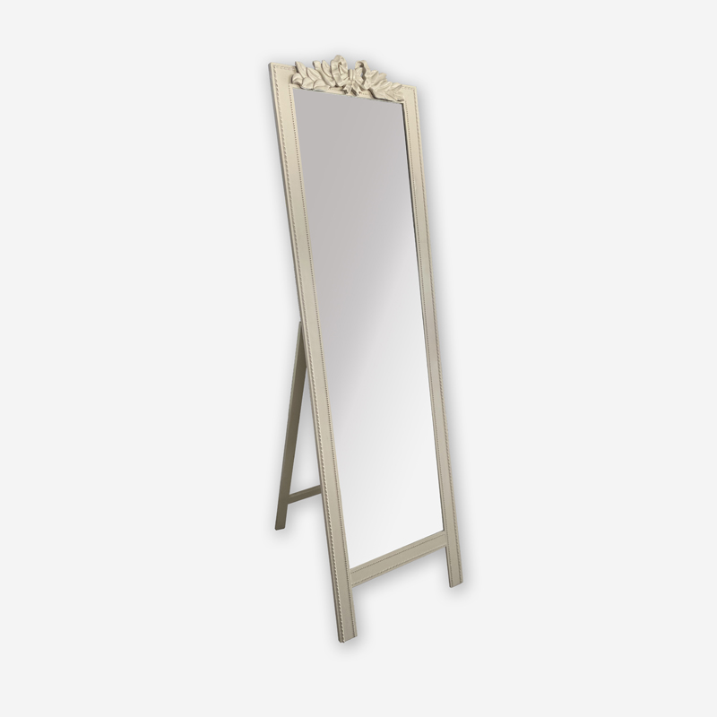 white standing mirror